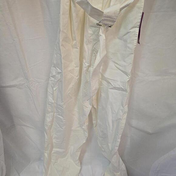 Vintage ‘80’s Lizsport Short Sleeve Jumpsuit With Elastic Waist White Size L NWT - Picture 3 of 14